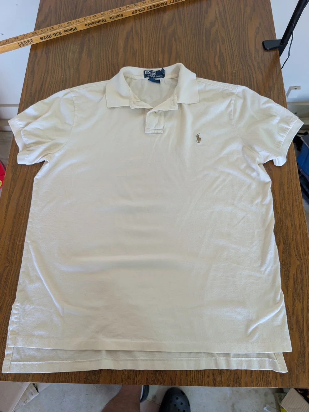 Ralph Lauren Men’s Off-White Polo with Embroidered Pony